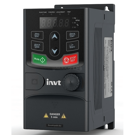 
                
                Frekvenční měnič INVT GD20 / 1,5kW 230V IP20                
            