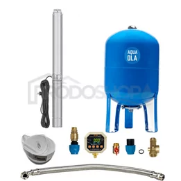 Domácí vodárna s ponorným čerpadlem 3" IPRO 1-20/50l - RTS s Digitálním tlakovým spínačem