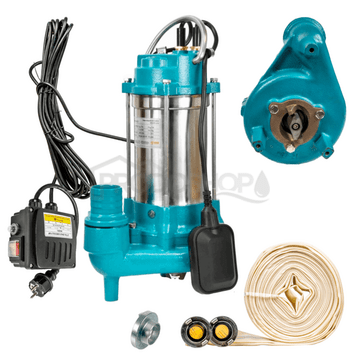 Kalový set - Ponorné kalové čerpadlo WQV 7-12-1,1 s drtičem a hadicí 30m