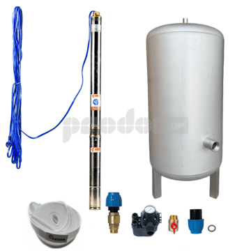 Domáca vodáreň s ponorným čerpadlom 2,5" STM 24 / 100L nerez - RTS