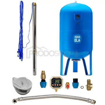 Domácí vodárna s ponorným čerpadlem 2,5" STM31 / 150l - RTS s Digitálnym tlakovým spínačom