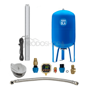 Domáca vodáreň s ponorným čerpadlom 3" IPRO 1-20 / 80l - RTS s Digitálnym tlakovým spínačom