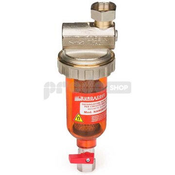 Samočistiaci mosadzný filter NANOEVO HOT 3/4" 100 mcr, rohový