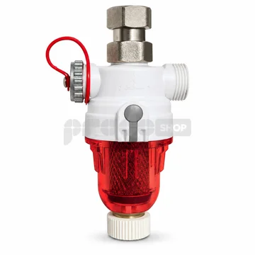Samočistiaci mosadzný filter NANOEVO HOT 3/4" 100 mcr, rohový, magnetický