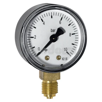 Radiális manométer 10 bar nyomásig, 63mm alsó kimenet