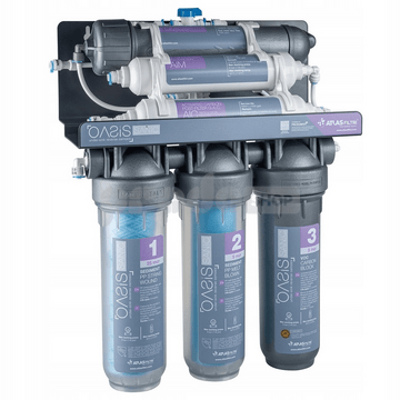 6 fokozatú reverz ozmózis OASIS SANIC, mineralizátorral, 12L tartállyal, 75 GPD, 8L/óra