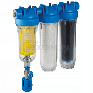 Hydra 7" Rainmaster RLH TRIO csatlakozó 1" + FA 25mcr + LA aktív szénnel