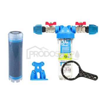 Sada filtra Senior 10" MONO. Komplet pripojenie 1". Filtrácia nežiaduceho zápachu a chuti (LA-SX)