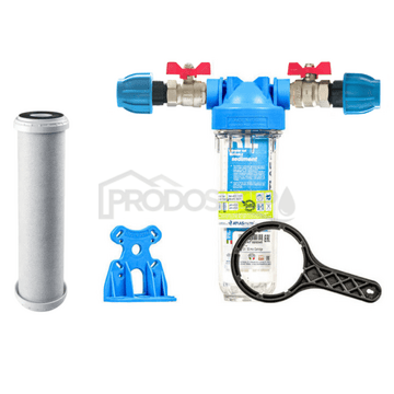 Sada filtra Senior 10" MONO. Komplet pripojenie 3/4". Filtrácia chlóru a zápachu (CB-AF CTO)