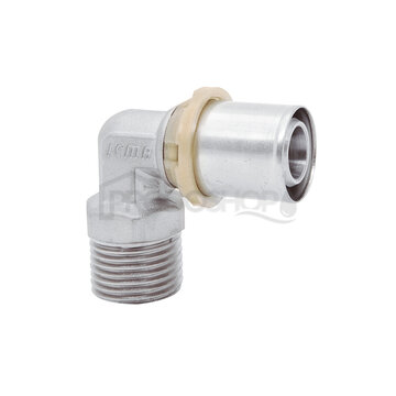 Lisovacie koleno 16x1/2" vonkajší závit