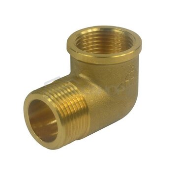 Koleno 1/2" MF mosadz