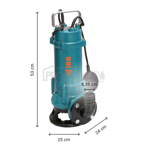 Pompă submersibilă pentru apă murdară  ZWQ 1800 (230V) cu tocător
