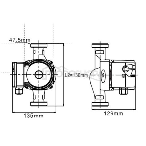  Pompa de circulatie OHI 15-60/130 BR cu corp din bronz