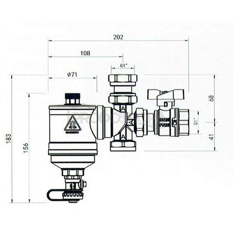 Mágneses szűrő IBF-09 1"