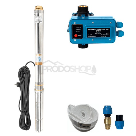 Centrala automata de apa menajera cu pompa submersibila IBO SDM 3-11 - RTS cu PC- 20 P.