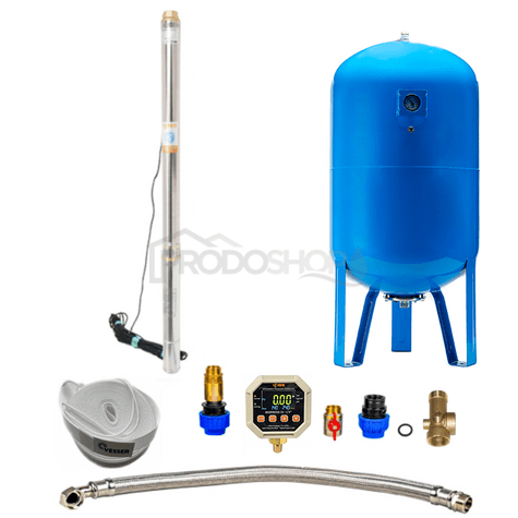 Domáca vodáreň s ponorným čerpadlom 2,5" STM24 / 200l - RTS s Digitálnym tlakovým spínačom