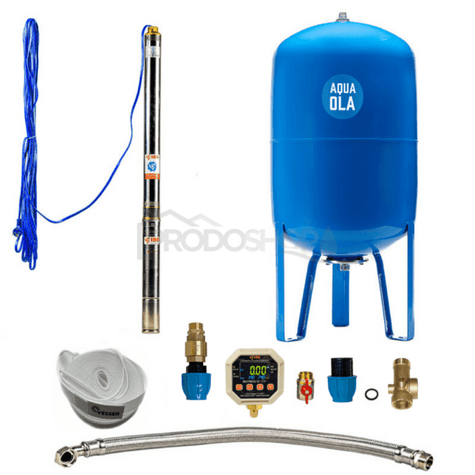 Centrala de apa menajera cu pompa submersibila 3Ti-37/100l - RTS cu presostat digital