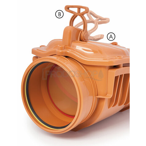 Kanalizačná spätná klapka priebežná DN 200