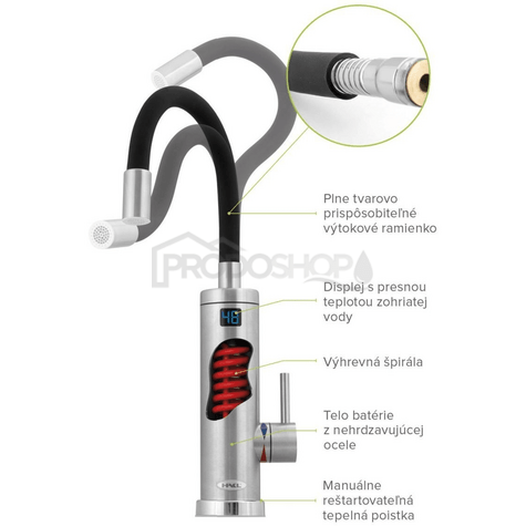 Vízmelegítő csaptelep  HAKL OB 500