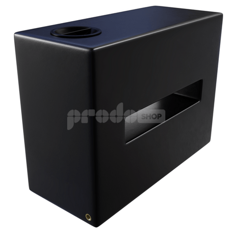 Nádrž na vodu do karavanu SP 150L čierna vertikálna 