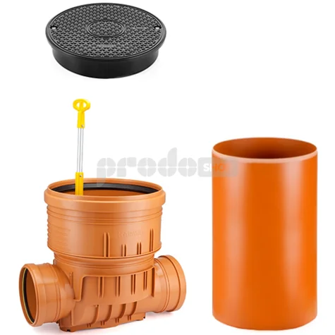 Revízna šachta DN 400/160/500 so spätnou klapkou priebežná