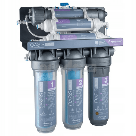 6 fokozatú reverz ozmózis OASIS SANIC, mineralizátorral, 12L tartállyal, 75 GPD, 8L/óra