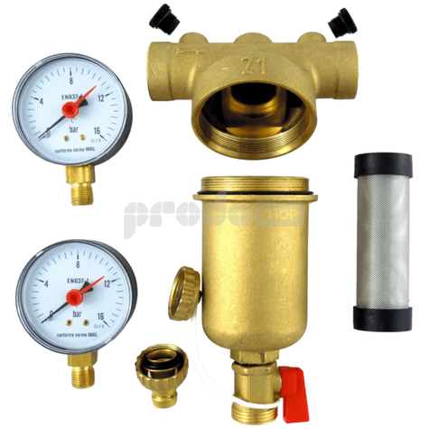 Öntisztító sárgaréz szűrő NEPTUN 5/4", 100 mikron