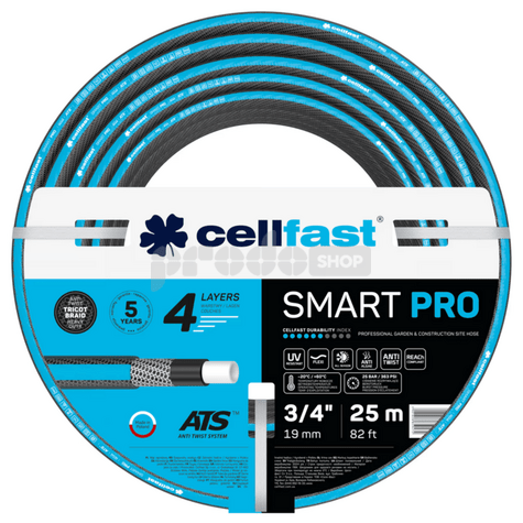 Zahradní hadice 3/4" 25m SMART, 25bar, 4 vrstvy