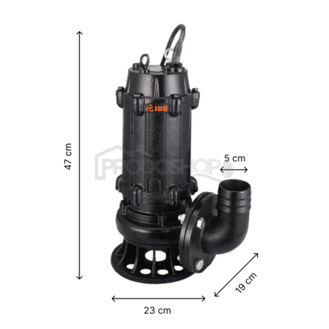 MWQ 50/1100 szennyvízszivattyú 400 V-os keverővel