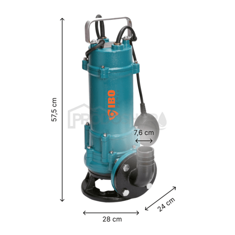 ZWQ 3000 (400V) szennyvízszivattyú vágókéssel