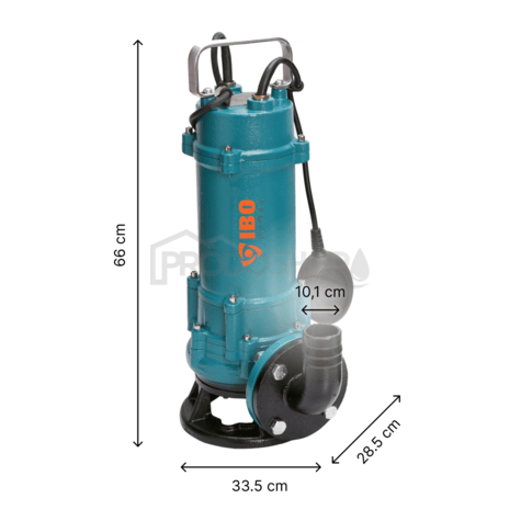 ZWQ 7500 (400V) szennyvízszivattyú vágókéssel