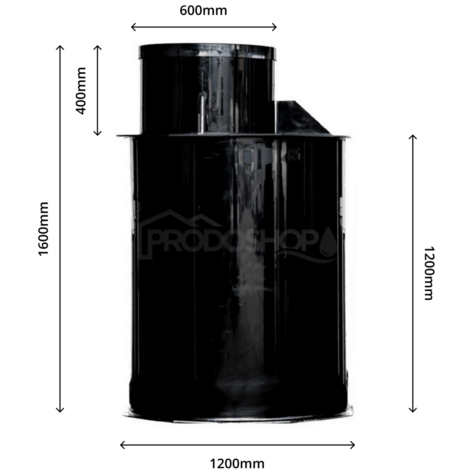 Műanyag víztartály MAXI térfogata 1360L