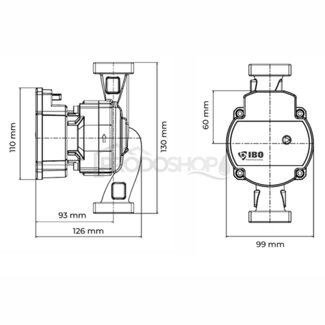 Elektronické oběhové čerpadlo AMG 25-60/130