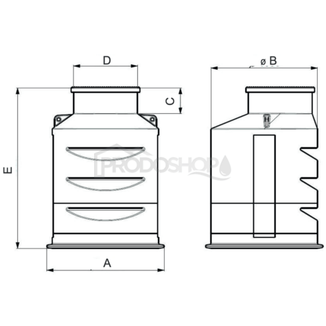 MONOLIT 1600 kör alakú vízóra akna