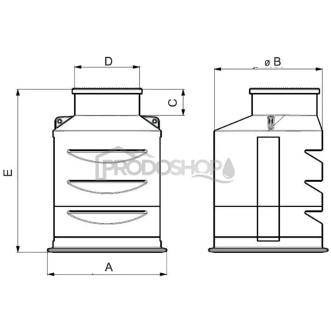 MONOLIT 1300 kör alakú vízóra akna