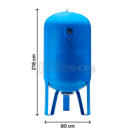 Tlaková nádoba AQUA OLA 1000l s manometrem vertikální - stojatá