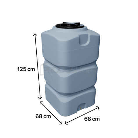 BK 500l szürke víztartály