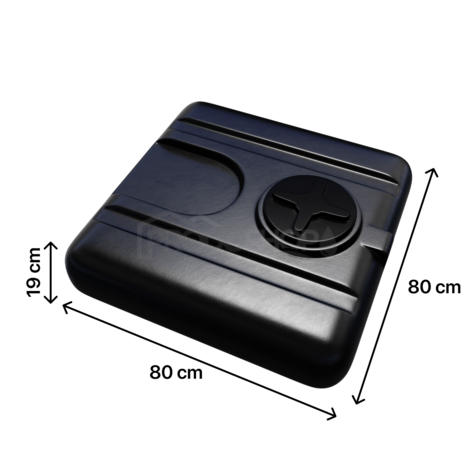 Záhradná sprcha s nádržou SHOWER 102 čierna