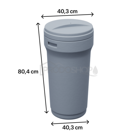 Sud na vodu C 75L šedý