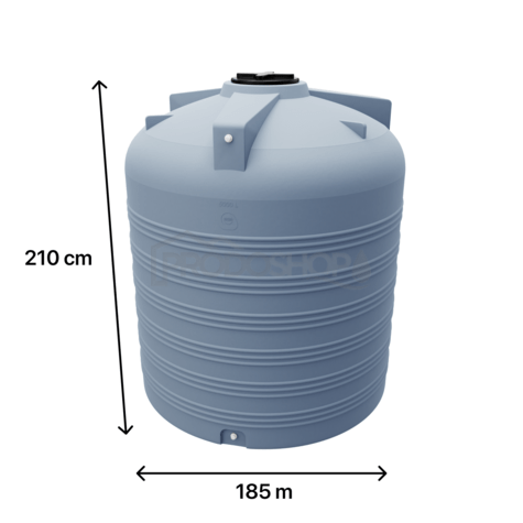 Sud na vodu V 5000L šedý