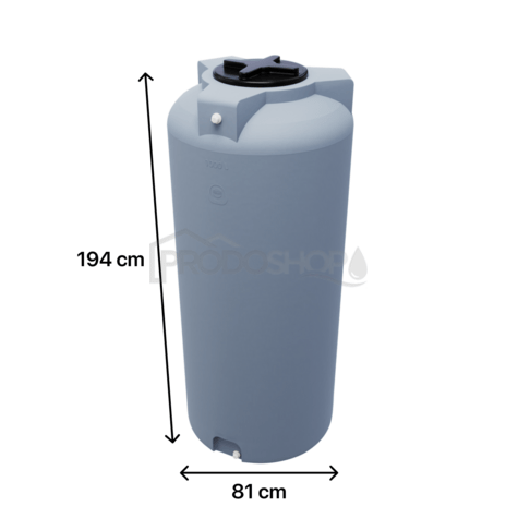 Sud na vodu V 1003L sivý