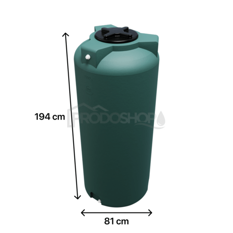 Sud na vodu V 1003L zelený