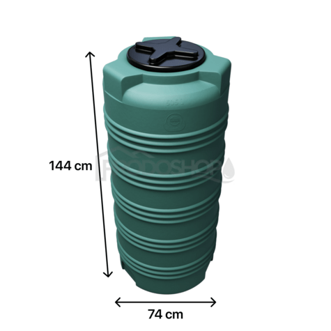 Sud na vodu V 505L zelený