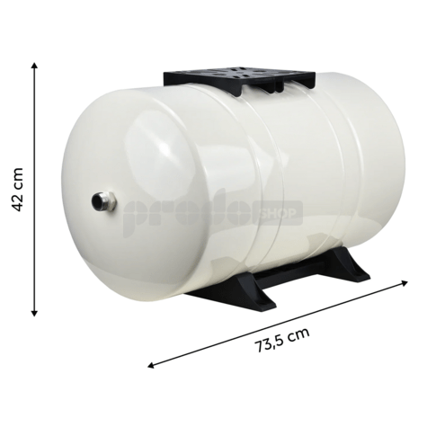 Tlaková nádoba FIXline 80L ležatá, s fixnou membránou  