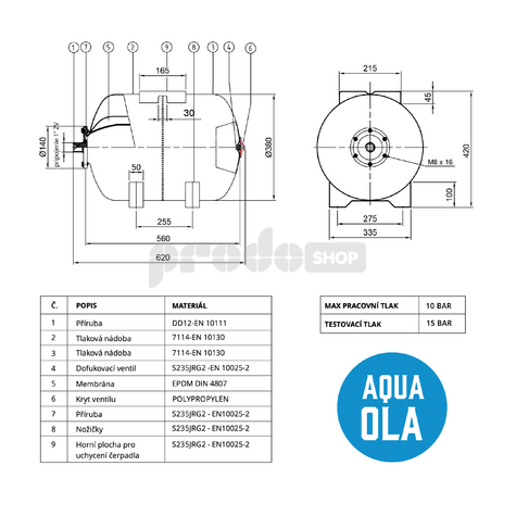 Schéma zapojení: Technický list