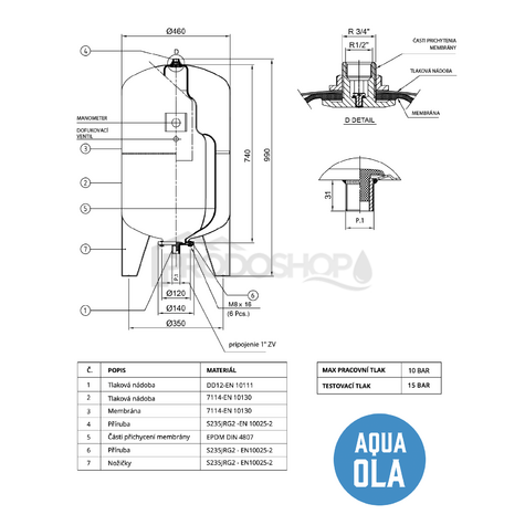 Schéma zapojení: Technický list