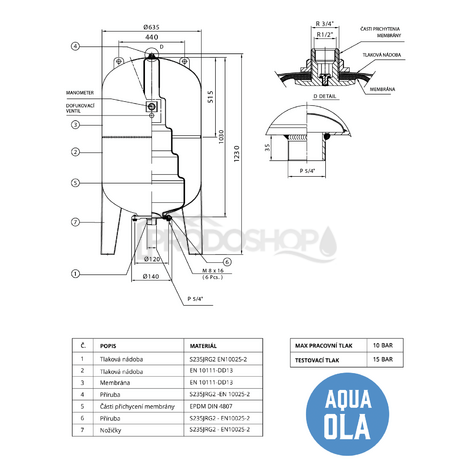 Schéma zapojení: Technický list