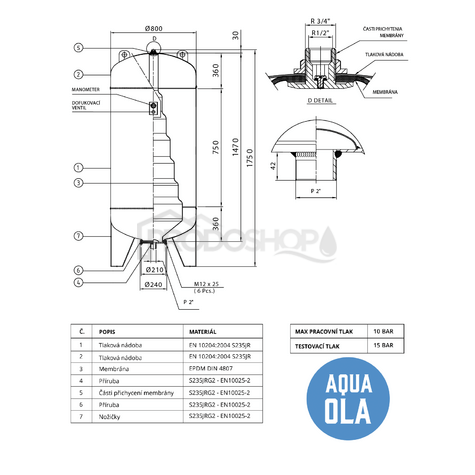 Schéma zapojení: Technický list