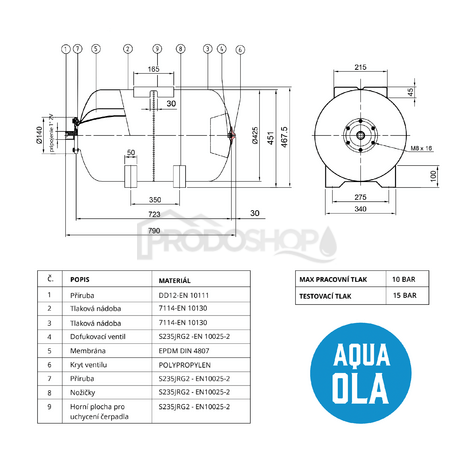 Schéma zapojení: Technický list