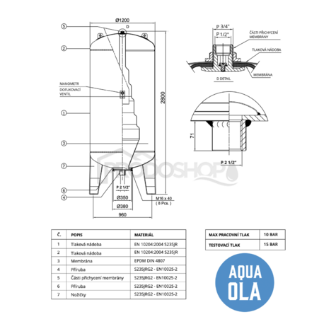 Schéma zapojení: Technický list